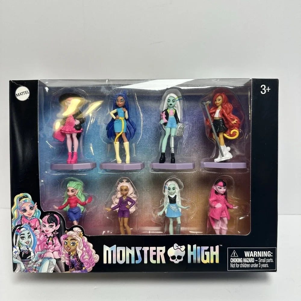 Monster High Mini Figures 8 Pc Set Mattel Boxed Collectible Dolls 2020